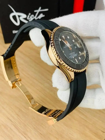 Men Rolex Submariner Gold Black