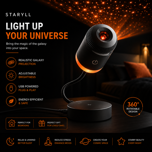Aurora Galaxy Projection Lamp – Turn Any Room Into a Magical Starry Paradise