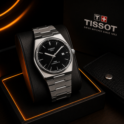 Tissot Luxury Men's Watch | Premium Stainless Steel Waterproof Quartz Wristwatch with Sapphire Crystal