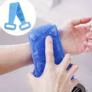 Long, Double-Sided Bath Scrubber; Stretchable Design for Reaching The Back; Painlessly Exfoliates And Removes Dead Skin While Massaging The Body; Suitable for Men And Women Year-Round; Random Color; Household Bath Accessory